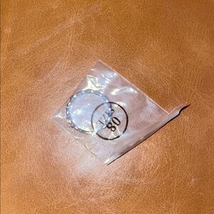 Silver tone Over 925 Ring Size 8